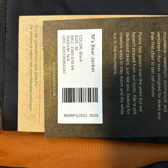 Men’s NWT FlyLow Bear Jacket - helmet compatible - Picture 7 of 10